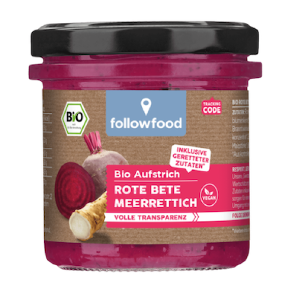 Bio Aufstrich Rote Beete von followfood